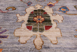 Turkish Oushak Hand Knotted Wool Rug - 9' 0" X 11' 9" - Golden Nile