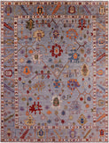 Turkish Oushak Hand Knotted Wool Rug - 9' 0" X 11' 9" - Golden Nile