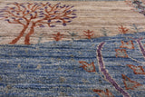 Tribal Persian Gabbeh Hand Knotted Wool Rug - 8' 10" X 11' 10" - Golden Nile
