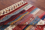 Tribal Persian Gabbeh Hand Knotted Wool Rug - 8' 0" X 9' 8" - Golden Nile