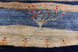 Tribal Persian Gabbeh Hand Knotted Wool Rug - 9' 1" X 12' 0" - Golden Nile