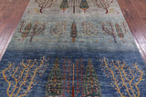 Tribal Persian Gabbeh Handmade Wool Rug - 5' 7" X 7' 10" - Golden Nile