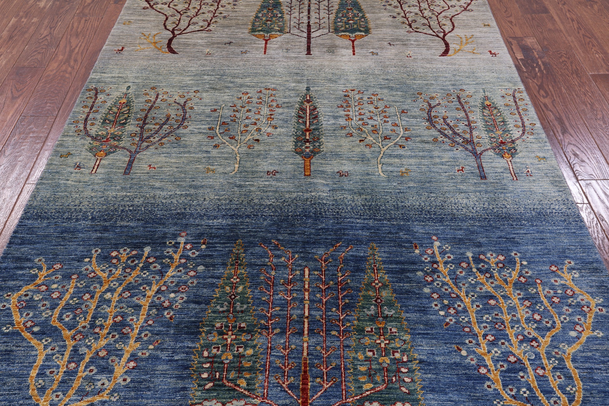 Tribal Persian Gabbeh Handmade Wool Rug - 5' 7" X 7' 10" - Golden Nile