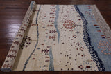 Tribal Persian Gabbeh Hand Knotted Wool Rug - 5' 6" X 7' 8" - Golden Nile