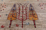 Tribal Persian Gabbeh Handmade Wool Rug - 3' 3" X 4' 10" - Golden Nile