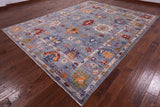 Turkish Oushak Hand Knotted Wool Rug - 9' 0" X 11' 9" - Golden Nile