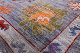 Turkish Oushak Hand Knotted Wool Rug - 9' 0" X 11' 9" - Golden Nile