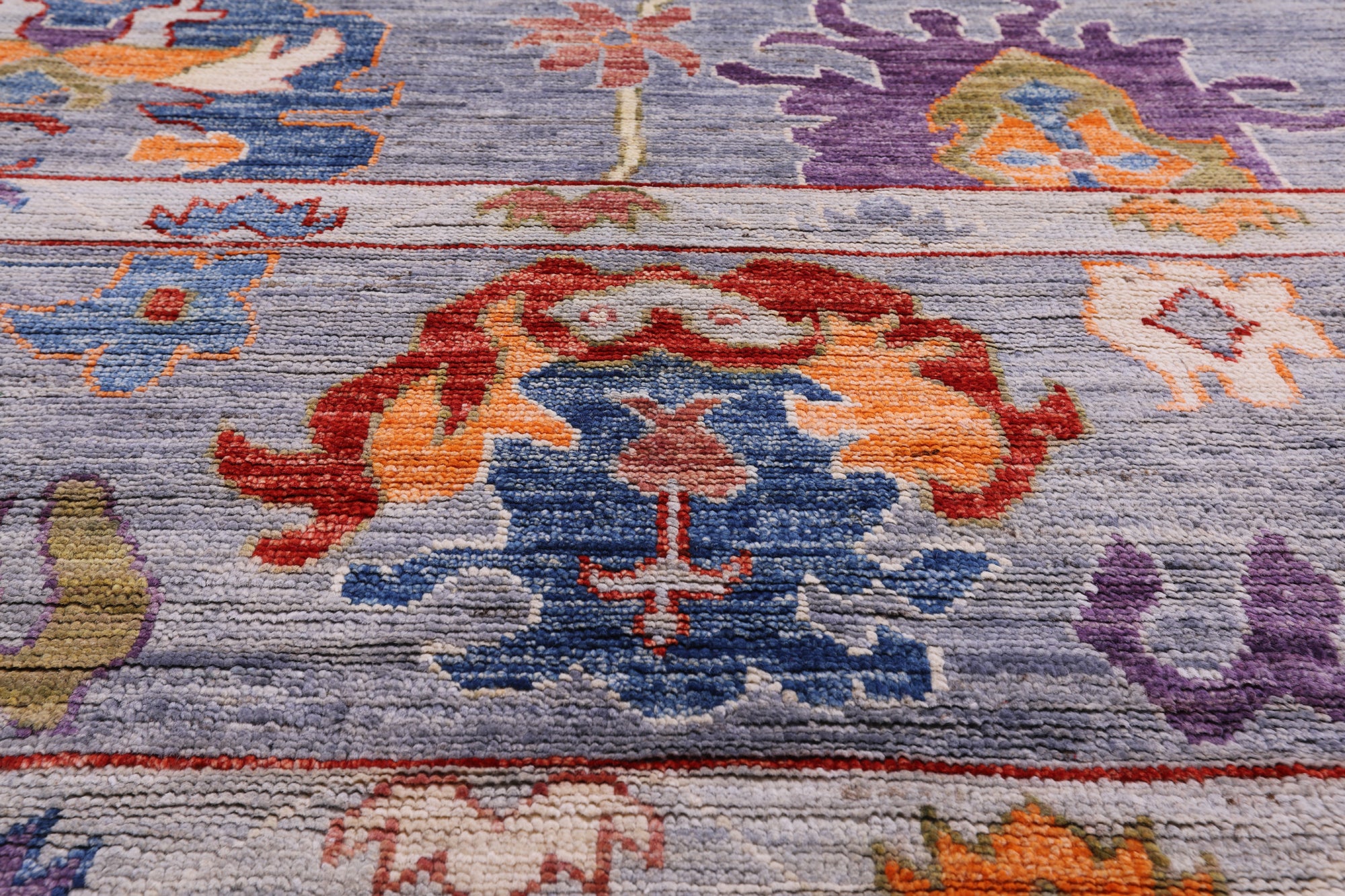 Turkish Oushak Hand Knotted Wool Rug - 9' 0" X 11' 9" - Golden Nile