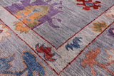 Turkish Oushak Hand Knotted Wool Rug - 8' 11" X 11' 8" - Golden Nile