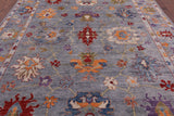 Turkish Oushak Hand Knotted Wool Rug - 8' 11" X 11' 8" - Golden Nile