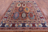 Persian Fine Serapi Hand Knotted Wool Rug - 7' 11" X 9' 8" - Golden Nile