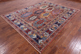 Persian Fine Serapi Hand Knotted Wool Rug - 7' 11" X 9' 8" - Golden Nile