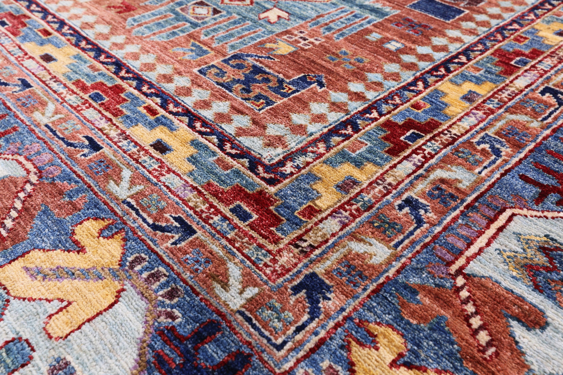 Persian Fine Serapi Hand Knotted Wool Rug - 7' 11" X 9' 8" - Golden Nile