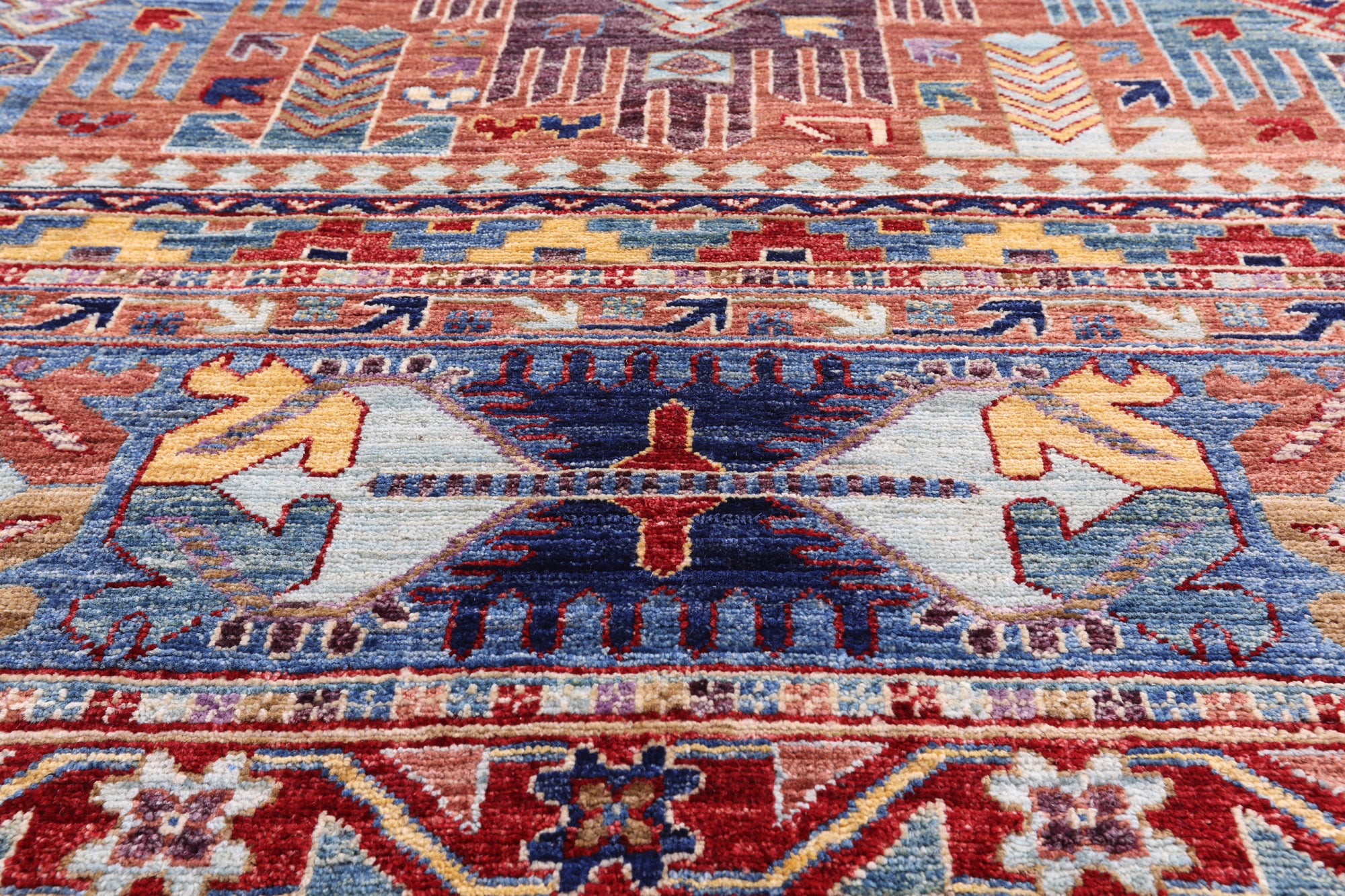 Persian Fine Serapi Hand Knotted Wool Rug - 7' 11" X 9' 8" - Golden Nile