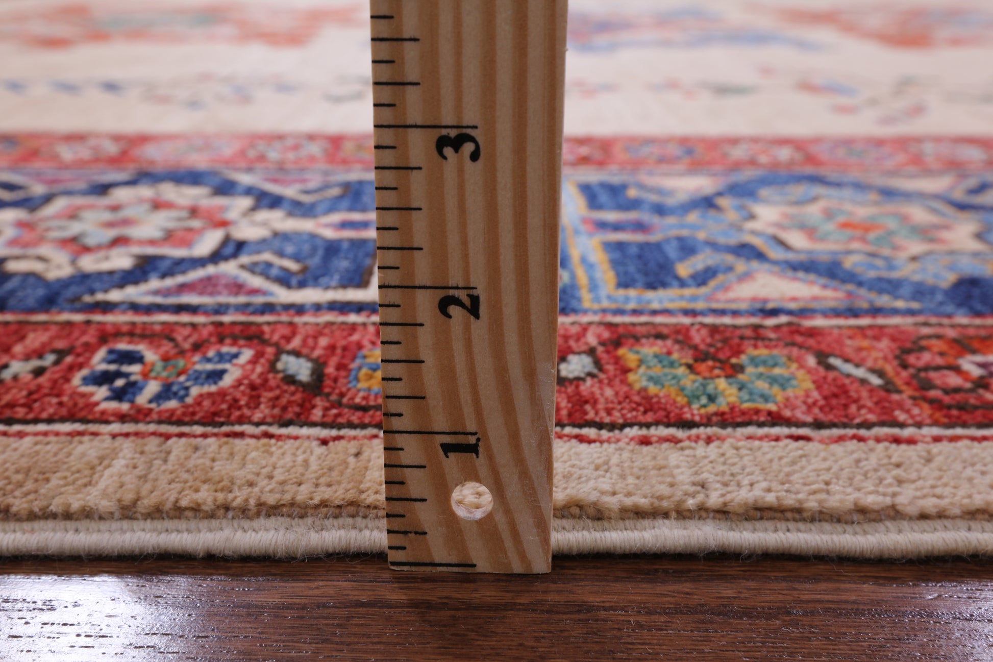 Ivory Persian Fine Serapi Hand Knotted Wool Rug - 7' 10" X 9' 6" - Golden Nile