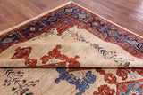 Ivory Persian Fine Serapi Hand Knotted Wool Rug - 7' 10" X 9' 6" - Golden Nile