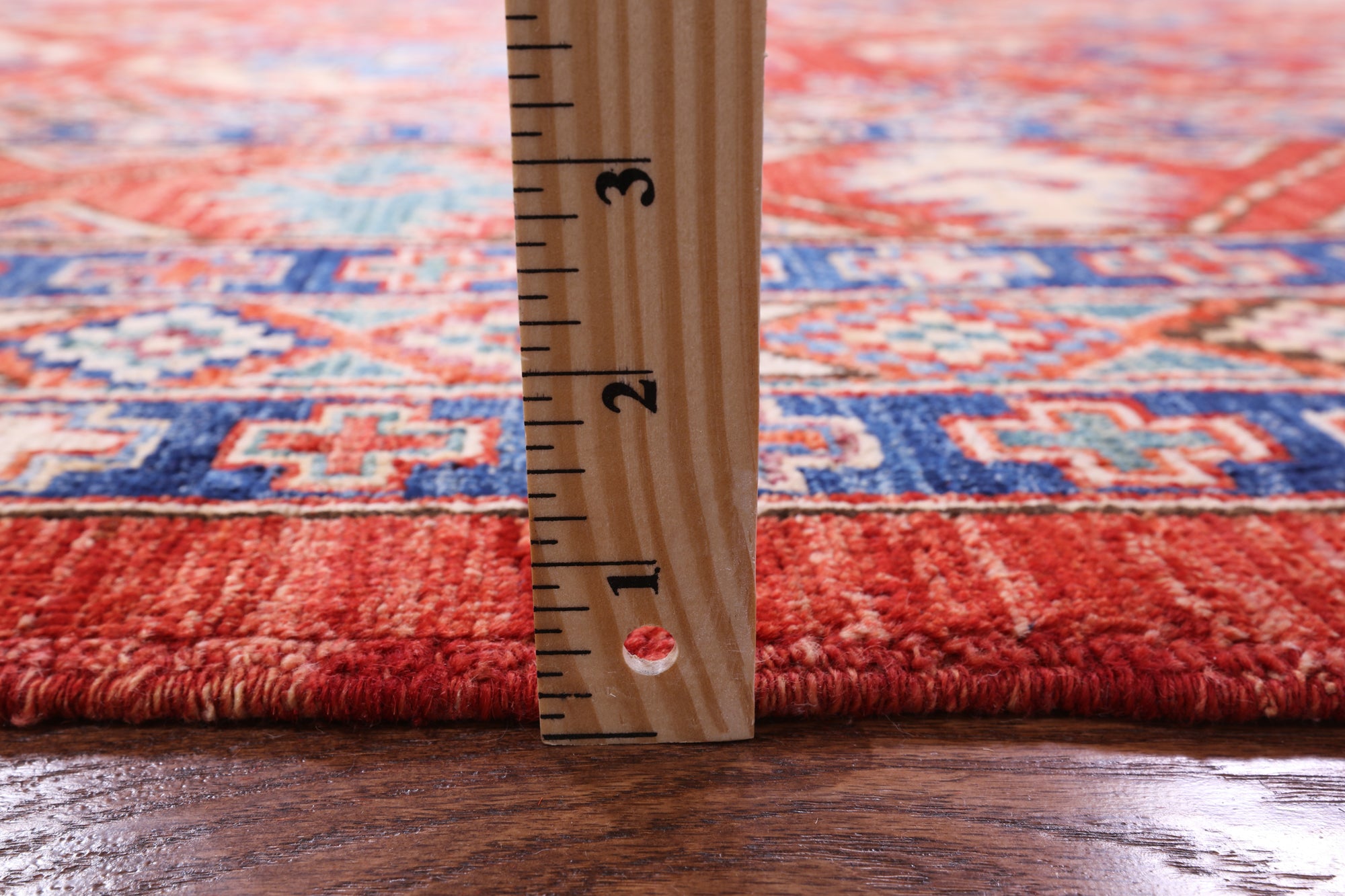Red Turkmen Ersari Hand Knotted Wool Rug - 9' 8" X 13' 9" - Golden Nile