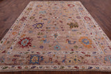 Turkish Oushak Hand Knotted Wool Rug - 9' 1" X 11' 10" - Golden Nile