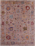 Turkish Oushak Hand Knotted Wool Rug - 9' 1" X 11' 10" - Golden Nile