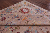 Turkish Oushak Hand Knotted Wool Rug - 9' 1" X 11' 10" - Golden Nile