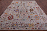 Turkish Oushak Hand Knotted Wool Rug - 9' 1" X 11' 11" - Golden Nile