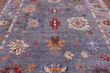 Grey Turkish Oushak Hand Knotted Wool Rug - 8' 1" X 9' 6" - Golden Nile