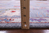 Grey Turkish Oushak Hand Knotted Wool Rug - 8' 1" X 9' 6" - Golden Nile