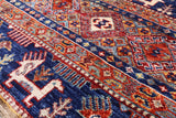 Tribal Persian Gabbeh Hand Knotted Wool Rug - 4' 8" X 6' 8" - Golden Nile