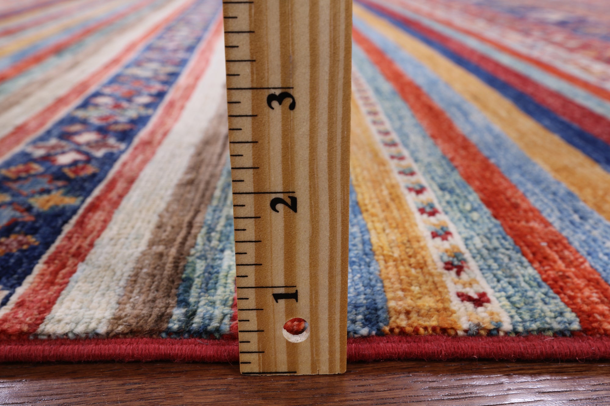 Tribal Persian Gabbeh Hand Knotted Wool Rug - 4' 8" X 6' 8" - Golden Nile