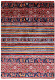 Khorjin Persian Gabbeh Hand Knotted Wool Rug - 3' 3" X 4' 9" - Golden Nile
