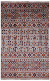 Tribal Persian Gabbeh Handmade Wool Rug - 3' 3" X 5' 2" - Golden Nile