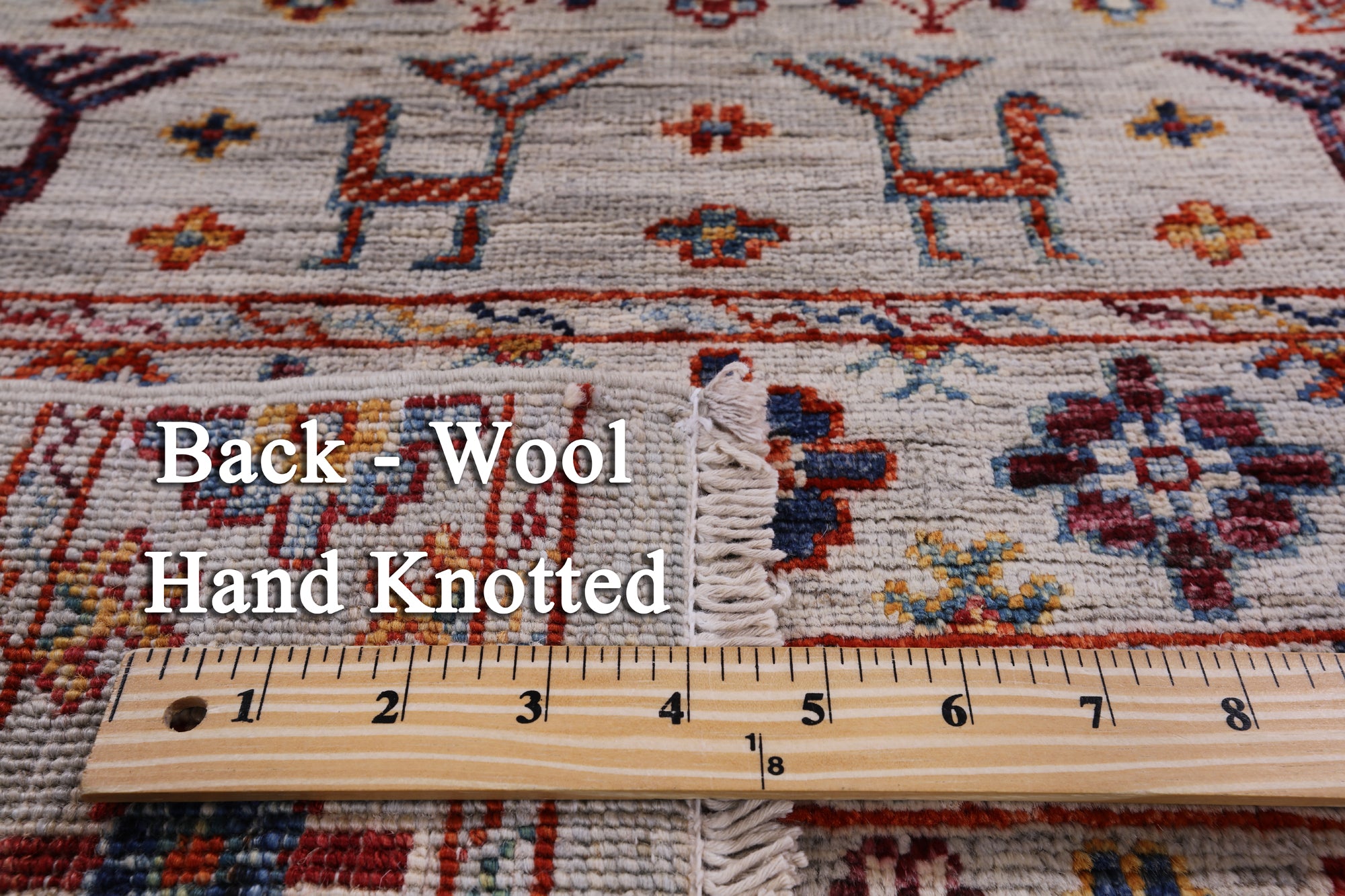 Tribal Persian Gabbeh Handmade Wool Rug - 3' 3" X 5' 2" - Golden Nile
