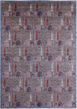 Blue Persian Ziegler Hand Knotted Wool Rug - 9' 9" X 14' 1" - Golden Nile