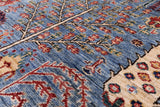 Blue Persian Ziegler Hand Knotted Wool Rug - 9' 9" X 14' 1" - Golden Nile