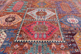 Persian Fine Serapi Hand Knotted Wool Rug - 8' 5" X 9' 8" - Golden Nile