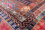 Persian Fine Serapi Hand Knotted Wool Rug - 8' 5" X 9' 8" - Golden Nile