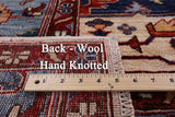 Red Persian Fine Serapi Hand Knotted Wool Rug - 8' 11" X 11' 9" - Golden Nile