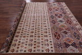 Tribal Persian Gabbeh Hand Knotted Wool Rug - 8' 6" X 9' 10" - Golden Nile