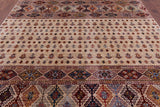 Tribal Persian Gabbeh Hand Knotted Wool Rug - 8' 6" X 9' 10" - Golden Nile