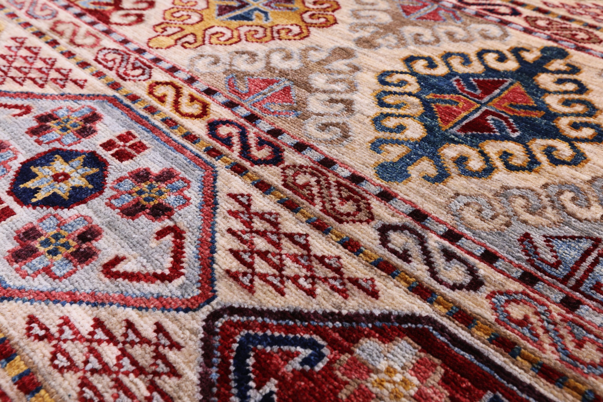 Tribal Persian Gabbeh Hand Knotted Wool Rug - 8' 6" X 9' 10" - Golden Nile