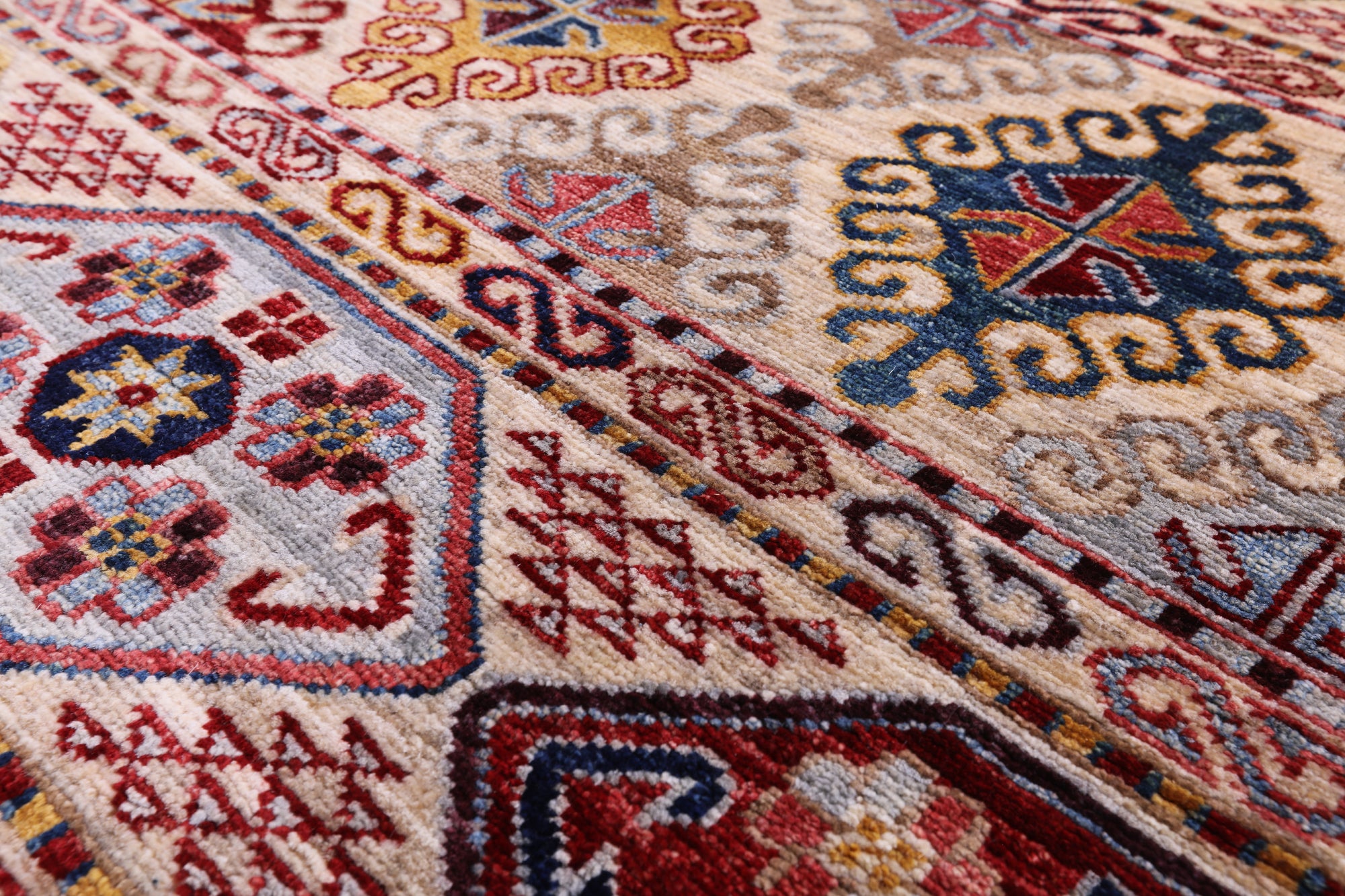 Tribal Persian Gabbeh Hand Knotted Wool Rug - 8' 6" X 9' 10" - Golden Nile