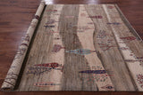 Tribal Persian Gabbeh Hand Knotted Wool Rug - 8' 3" X 9' 9" - Golden Nile