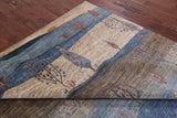 Tribal Persian Gabbeh Handmade Wool Rug - 8' 0" X 9' 8" - Golden Nile