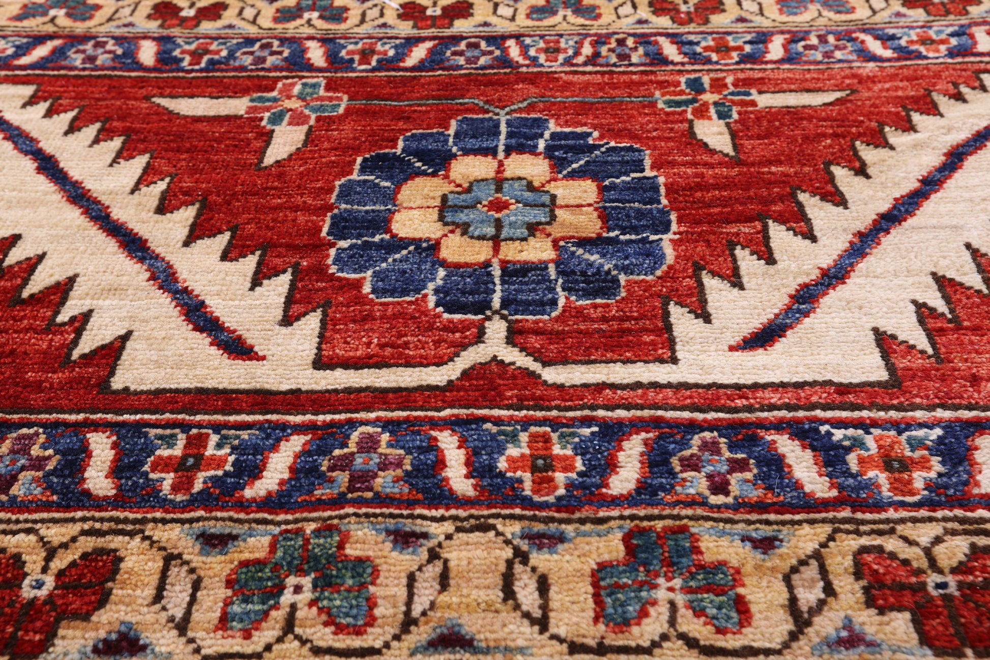 Blue Persian Fine Serapi Hand Knotted Wool Rug - 13' 8" X 22' 8" - Golden Nile