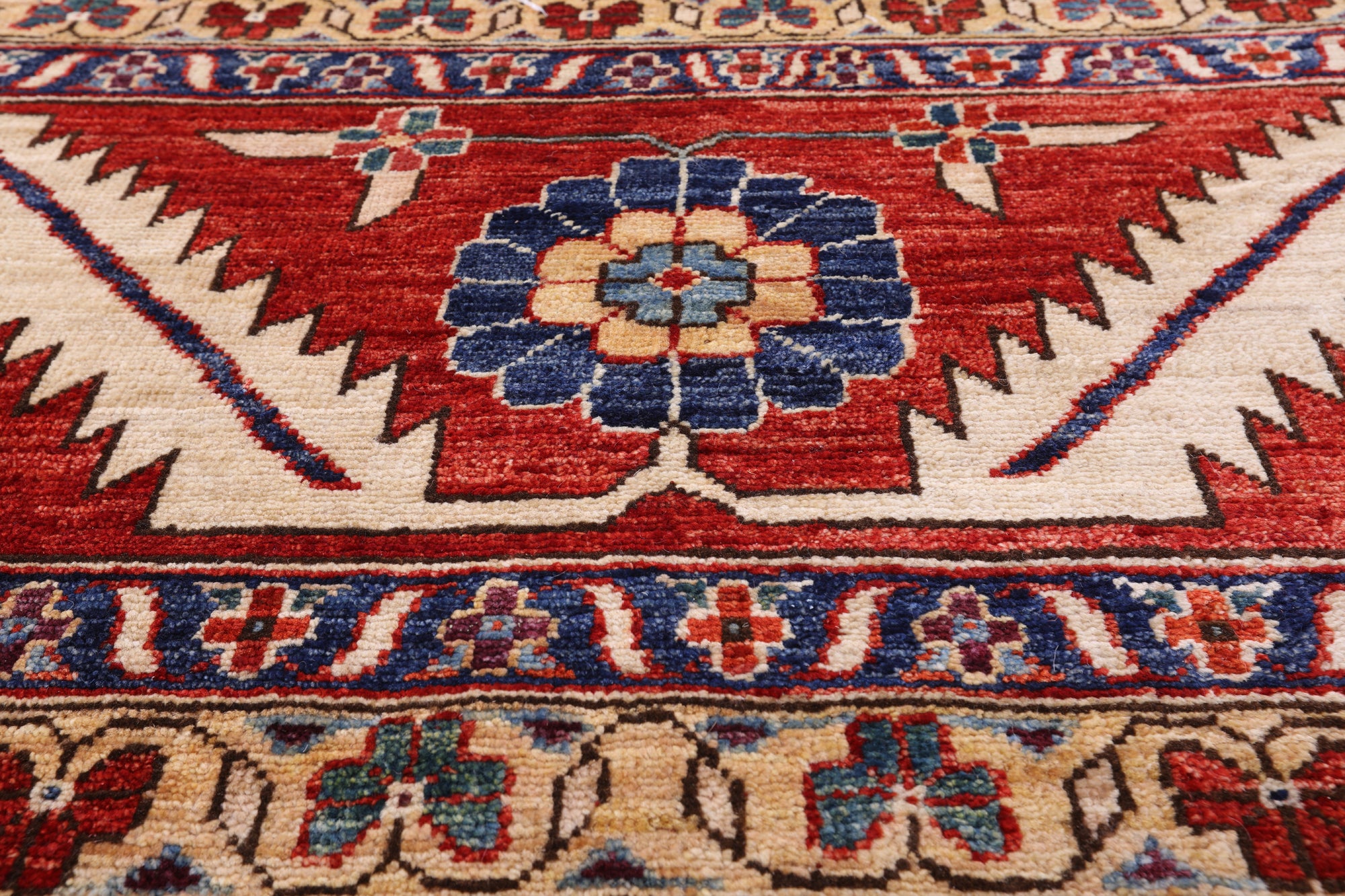 Blue Persian Fine Serapi Hand Knotted Wool Rug - 13' 8" X 22' 8" - Golden Nile