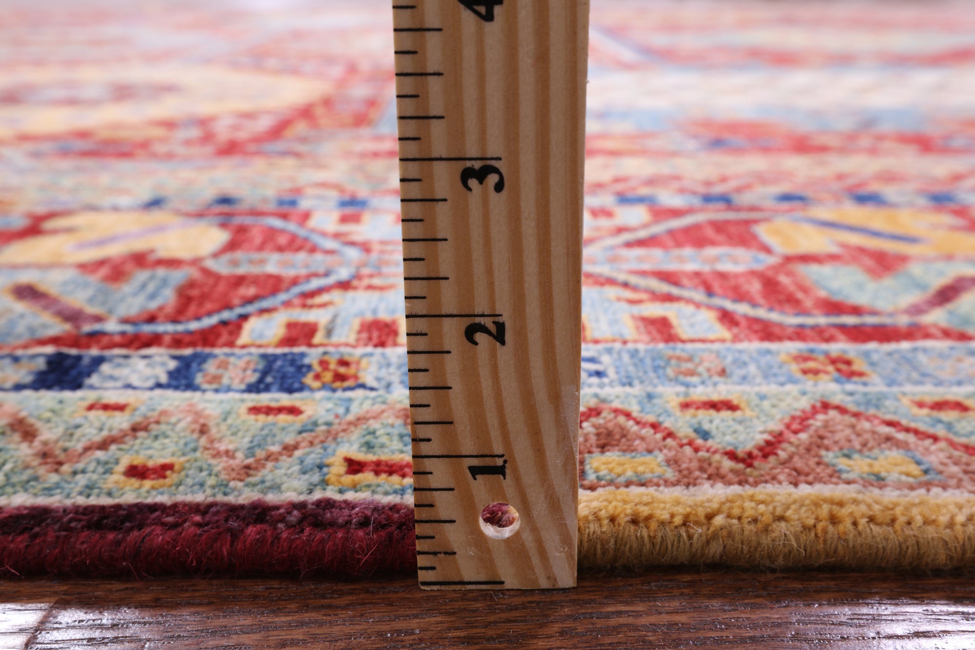 Red Persian Fine Serapi Hand Knotted Wool Rug - 8' 11" X 12' 0" - Golden Nile