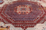 Abstract Modern Mamluk Handmade Wool Rug - 8' 2" X 9' 9" - Golden Nile