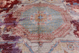 Abstract Modern Mamluk Hand Knotted Wool Rug - 9' 0" X 12' 5" - Golden Nile