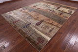 Tribal Persian Gabbeh Handmade Wool Rug - 8' 10" X 11' 10" - Golden Nile
