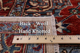 Blue Persian Fine Serapi Hand Knotted Wool Rug - 9' 0" X 12' 3" - Golden Nile